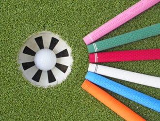 colorful golf grips