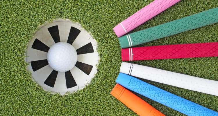 colorful golf grips