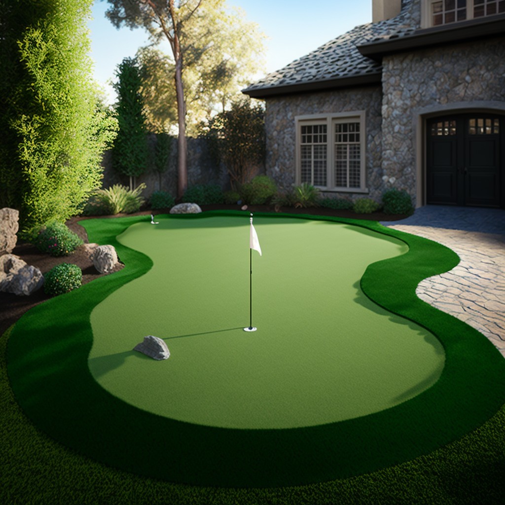 backyard putting green