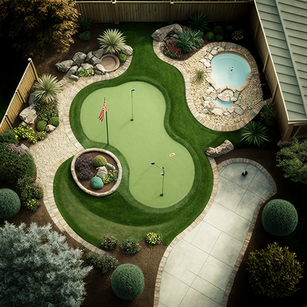 backyard putting green