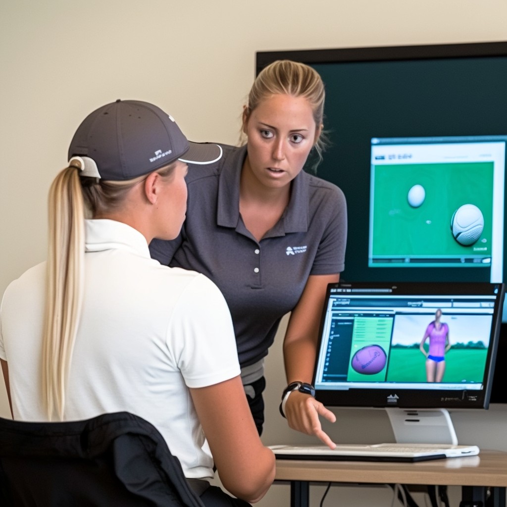 female golf coach