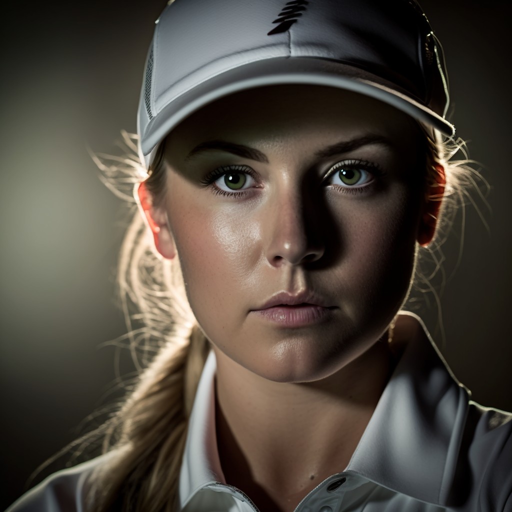 female golfer